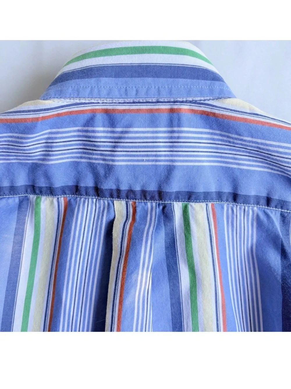 Ralph Lauren Boys Button Down Oxford Shirt 2 2T Blue Pony Logo Preppy Stripes